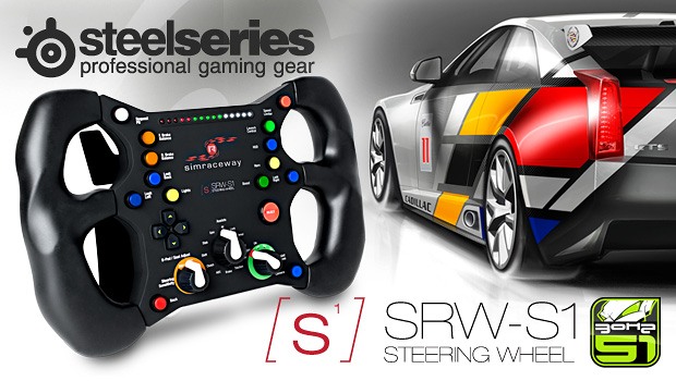 SteelSeries Simraceway S1 Steering Wheel.